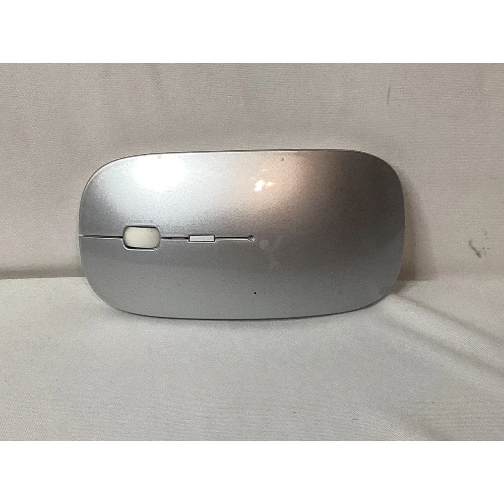 Silver Bluetooth Optical‎ Mouse Wireless Computer PC Laptop USB Free